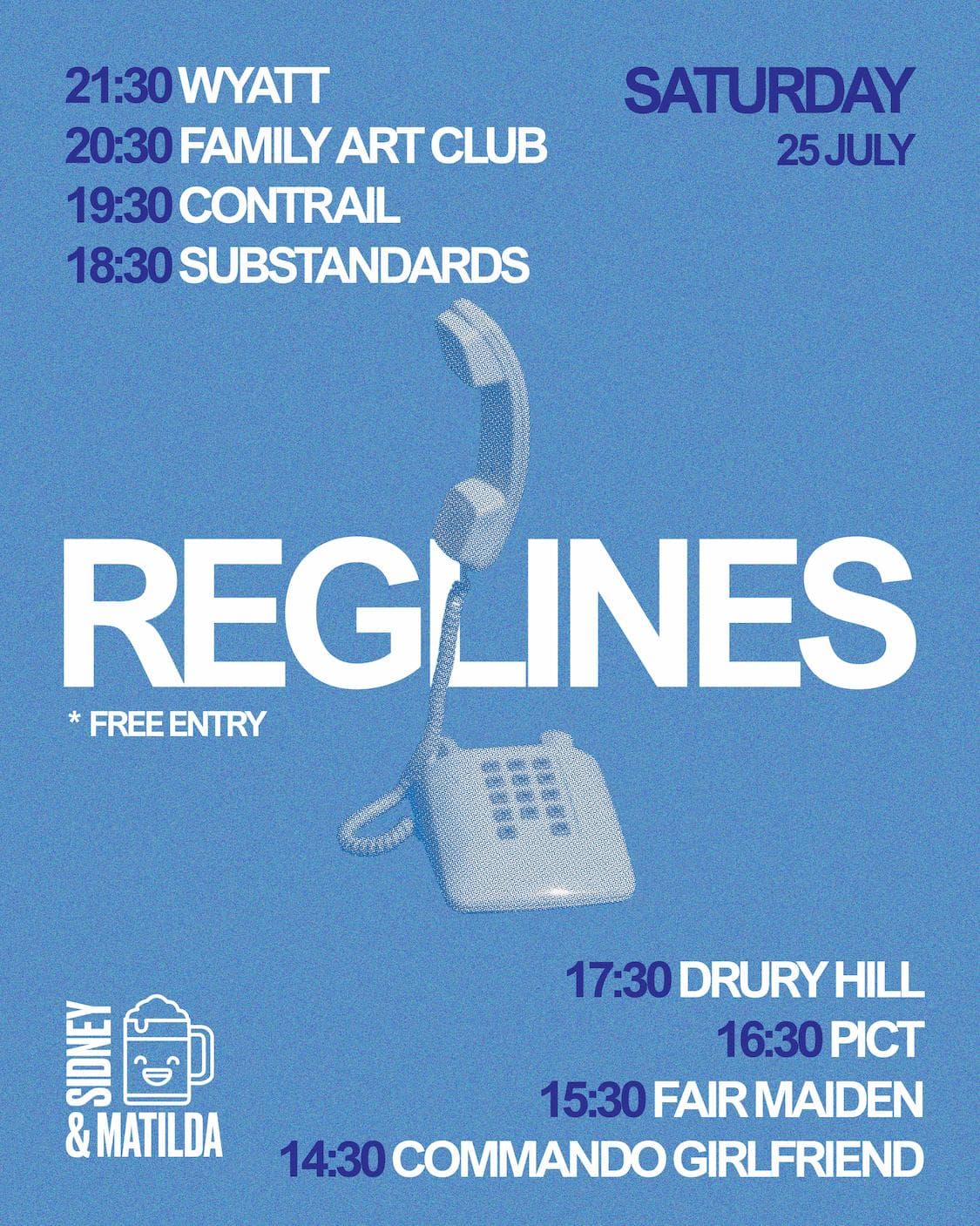 Tramlines Fringe: Reglines at Sidney & Matilda