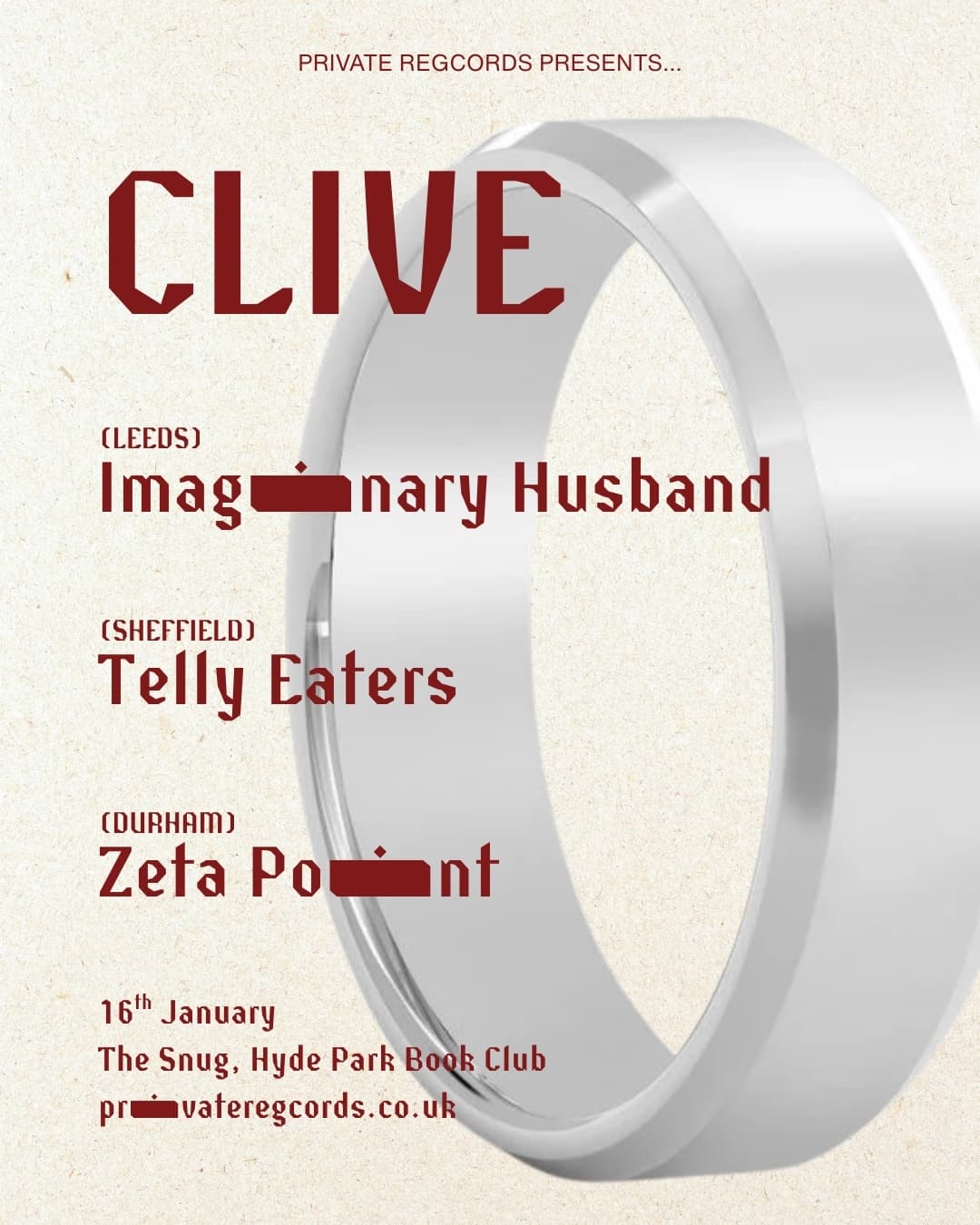 Clive / Imaginary Husband / Telly Eaters / Zeta Point